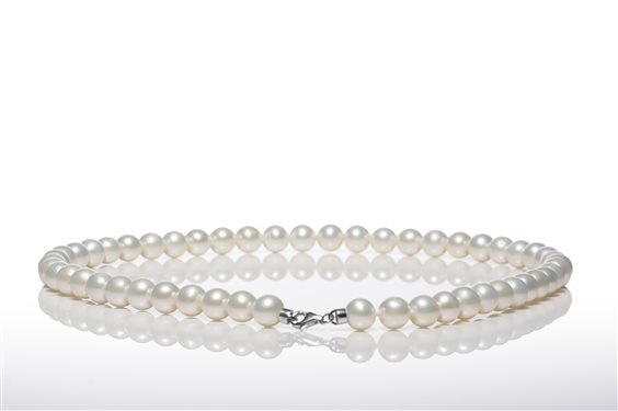 Collana Promesse Donna Fresh Water in Oro bianco Perla FRPECO5- - FRPECO5-